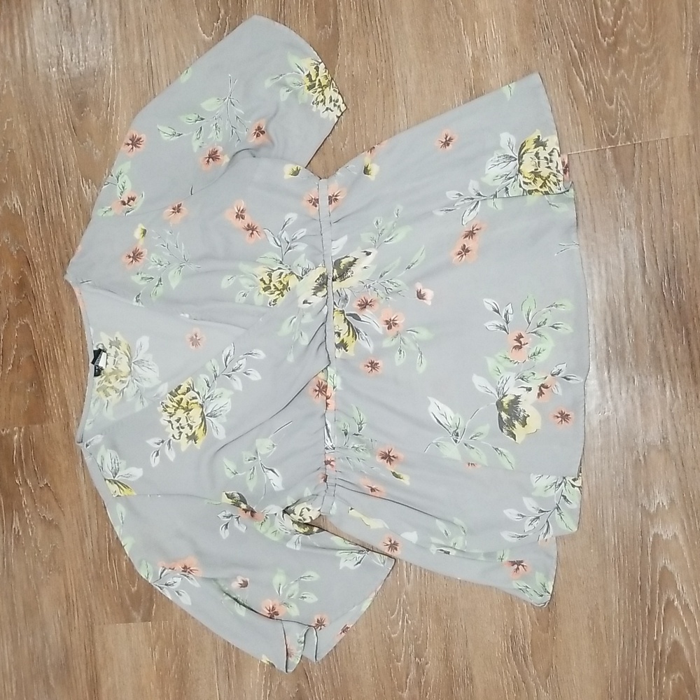 (2) Torrid Empire Waist Floral Flowy Tunic Babydoll Cottagecore Dainty Feminine